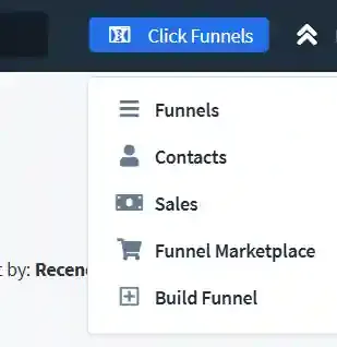 Funnel selected in ClickFunnels for event tracking configuration