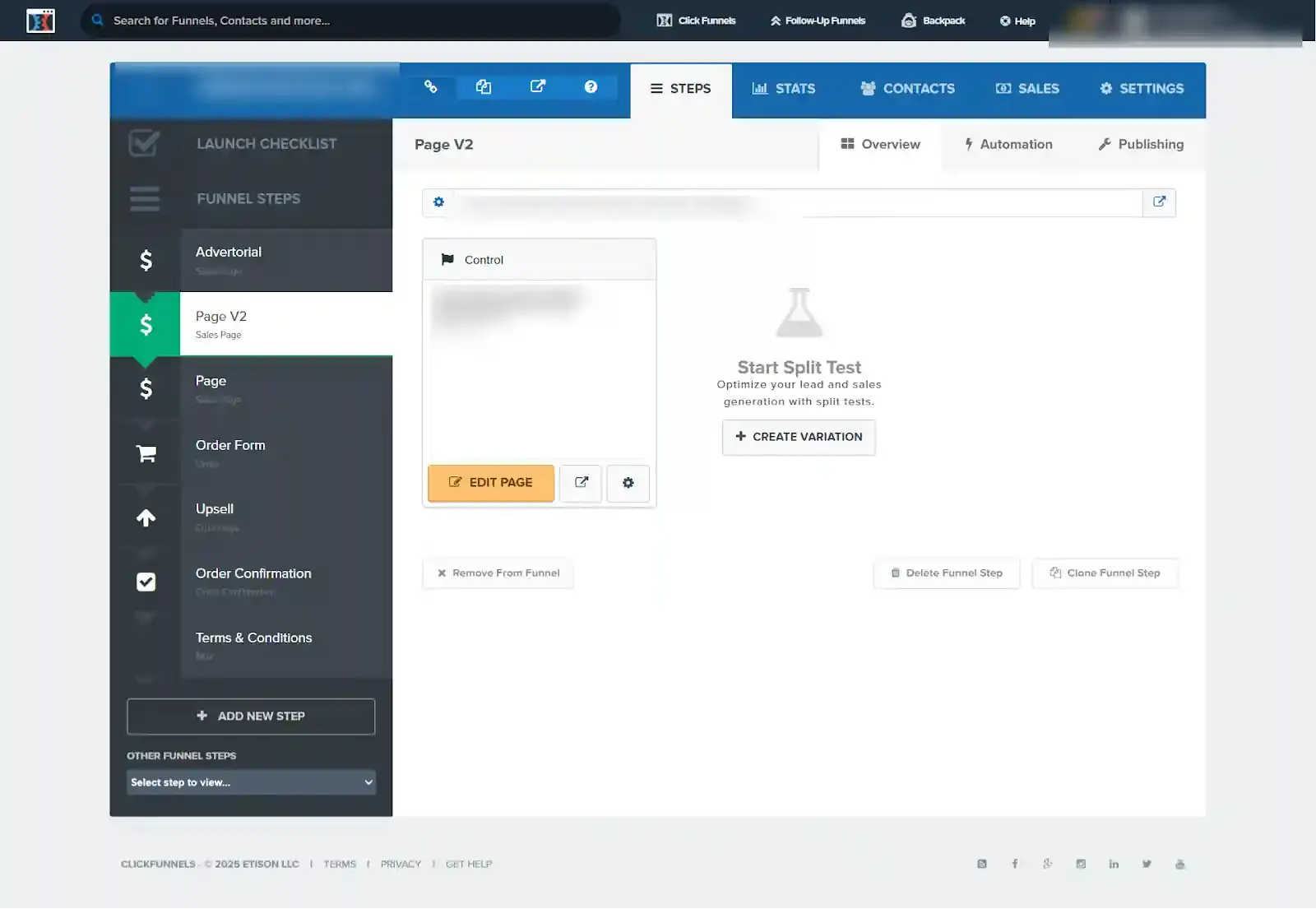 CustomerLabs tracking code pasted in ClickFunnels Head Tracking Code settings