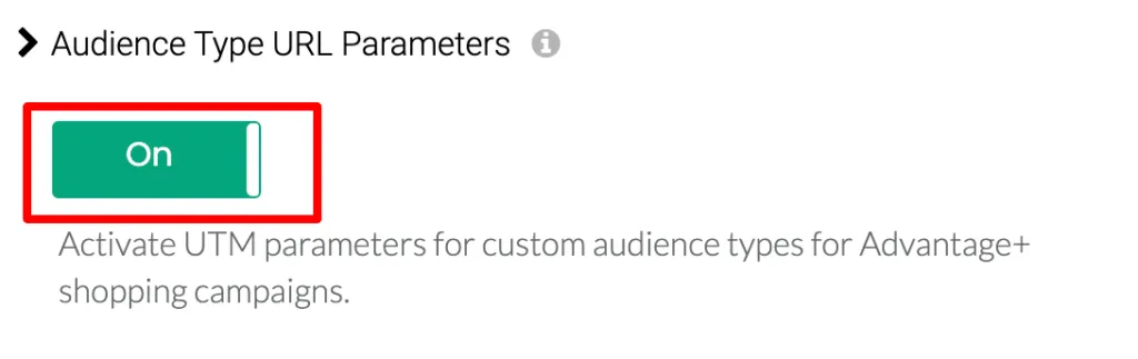 Audience type URL parameters in CustomerLabs