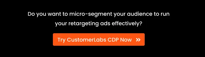 CTA with the text Do you want to micro-segment your audience to run your retargeting ads effectively. Try Customerlabs 1PD Ops Now.