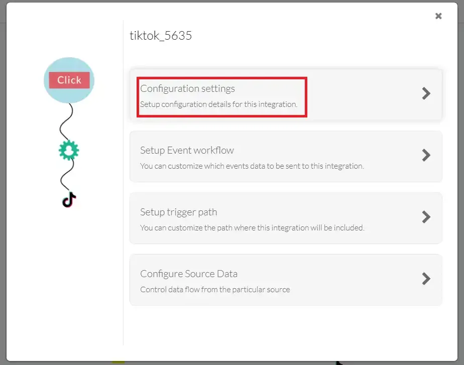 Go to Configuration Settings