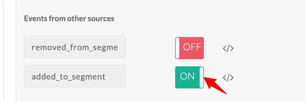 Enable added_to_segment event for audience syncing