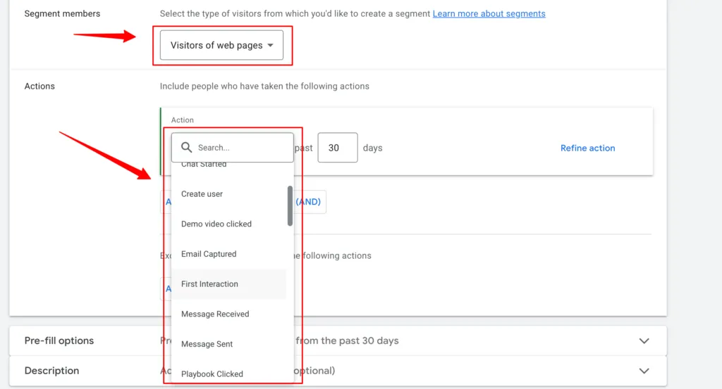 CustomerLabs + Google Adwords Integration 42 Image shows the segment members and Actions