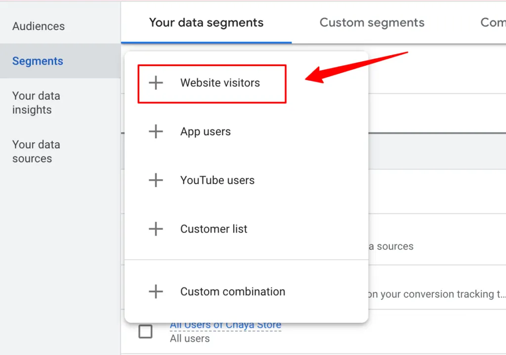 CustomerLabs + Google Adwords Integration 32 This explains the website visitors