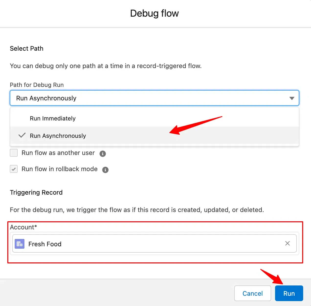 Configure action input values for account ID