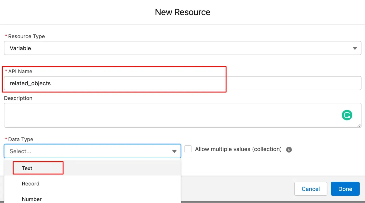 Flow configuration for related objects