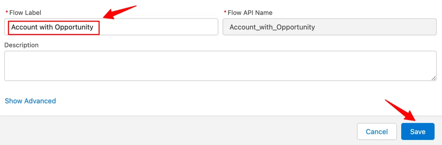 Flow configuration for related objects