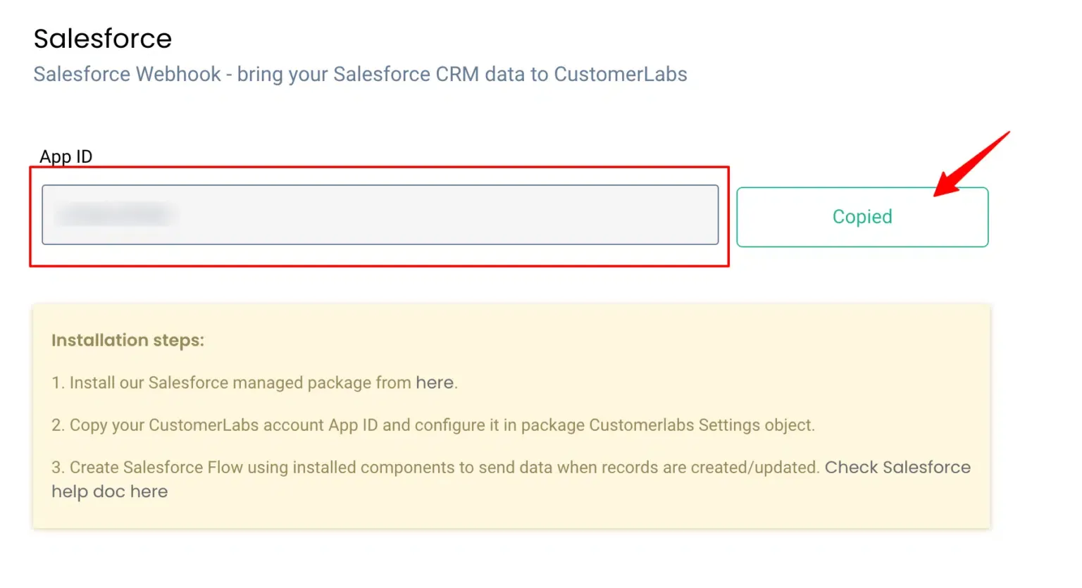 Salesforce package installation complete