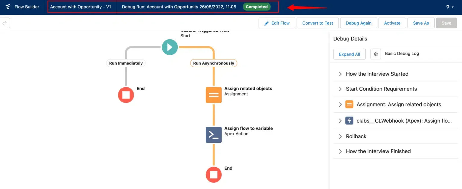 Flow configuration for related objects