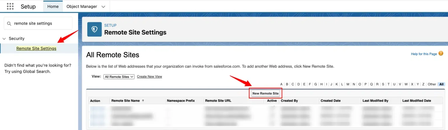 CustomerLabs Settings in Salesforce Custom Settings