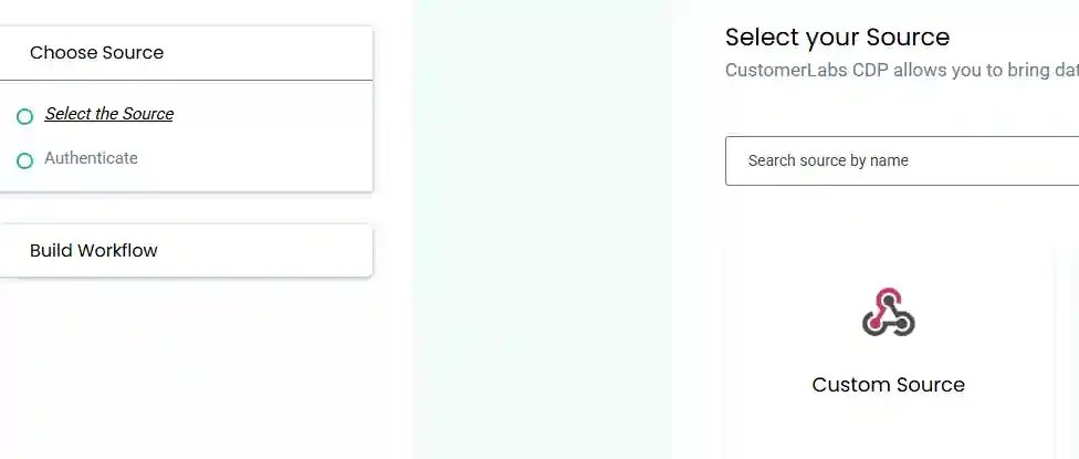 CustomerLabs login screen