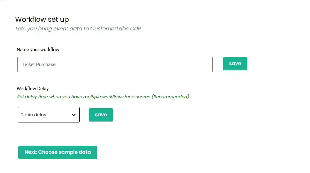 Creating a workflow in CustomerLabs