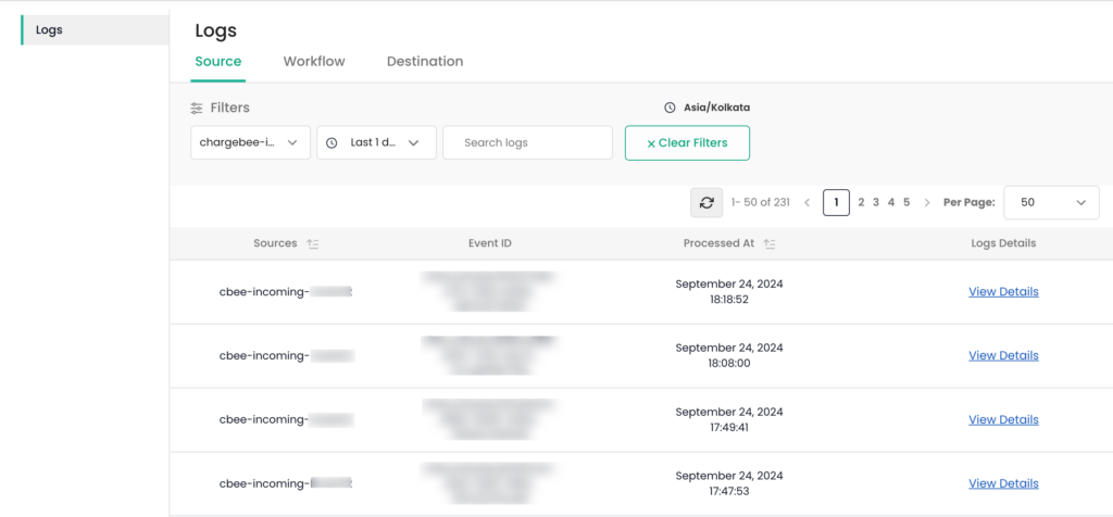 Source Logs