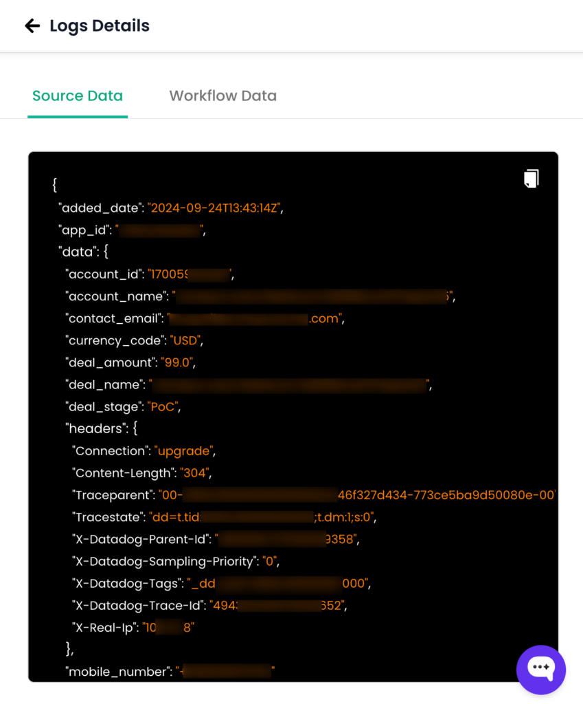 Example Source Data