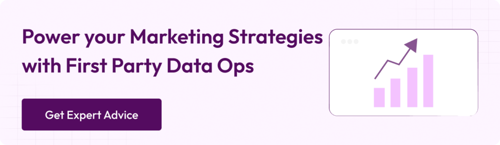 Power your marketing strategies with First party data Ops Get expert advice CTA